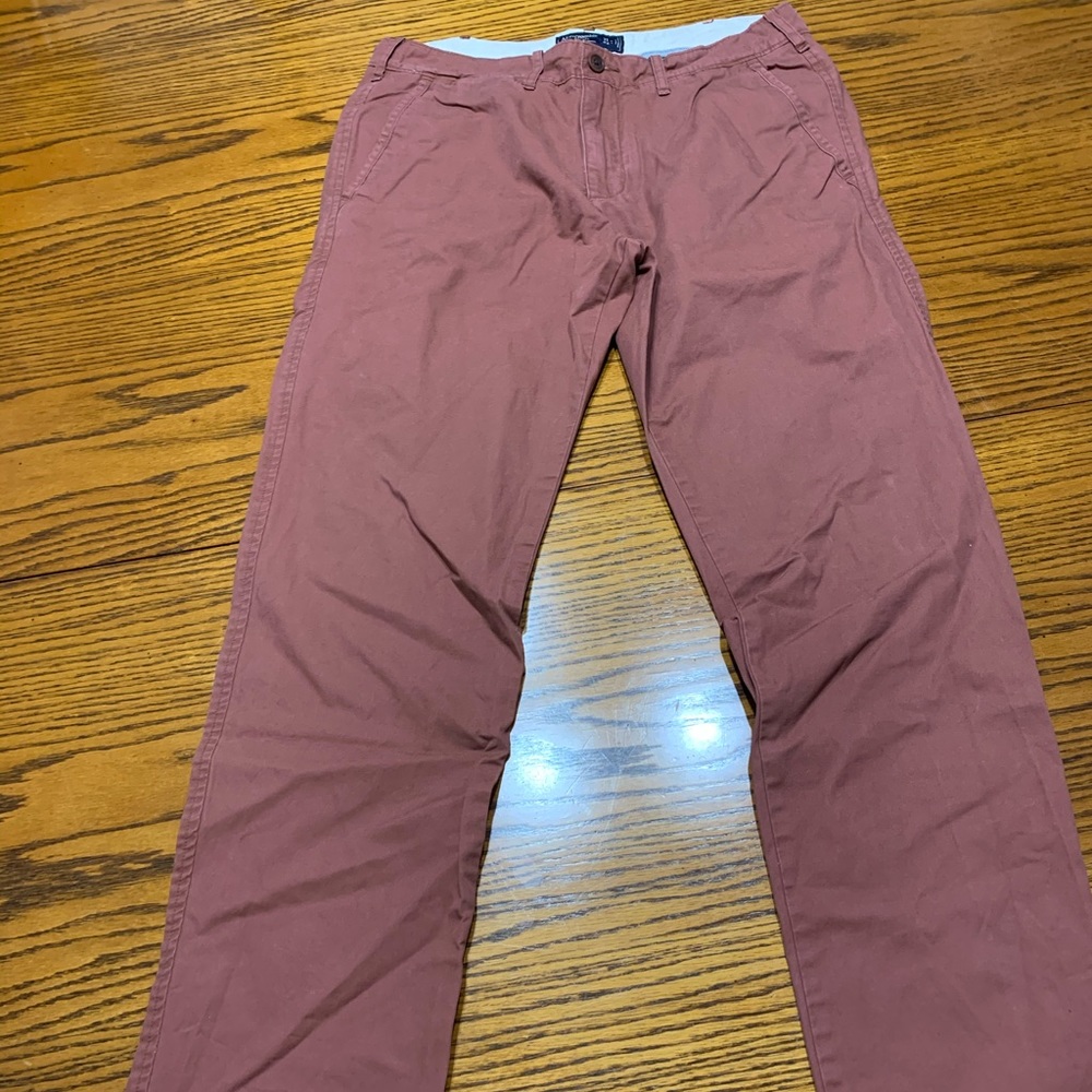Men’s red 31x32 Abercrombie and Fitch pants